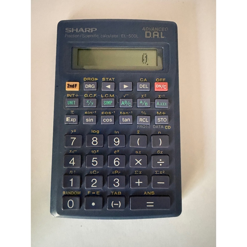 Sharp el‑500L Scientific Calculator – D.A.L. Logic, Statistics & Fractions